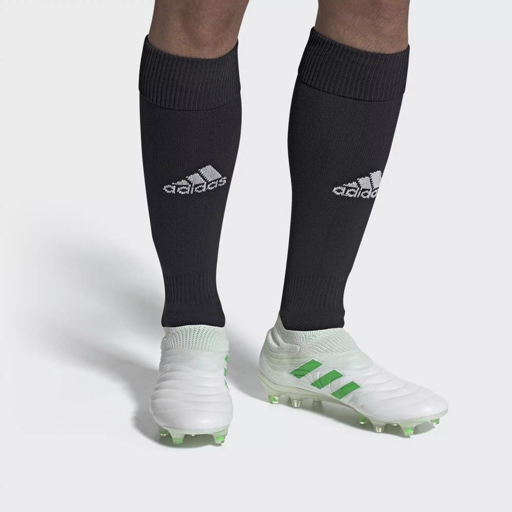 Adidas Copa 19+ Firm Ground Tacos de Futbol Blancos Para Hombre (MX-63952)